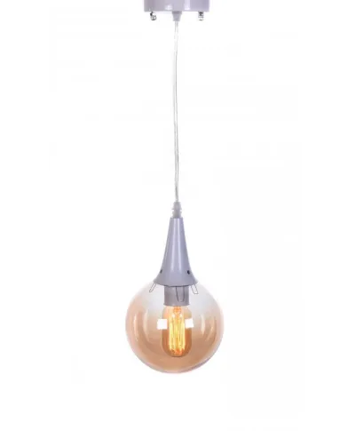 Nowoczesna lampa wisząca - Biała - LOFT Rocherro