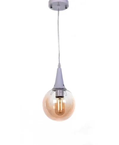 Nowoczesna lampa wisząca - Biała - LOFT Rocherro