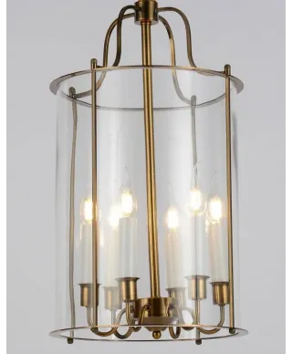 Lampa wisząca - Mosiężna Loft Miconos W6