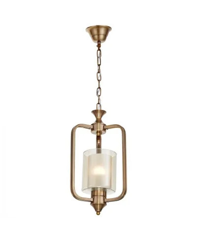 Lampa wisząca mosiężna - Loft Altanta W1