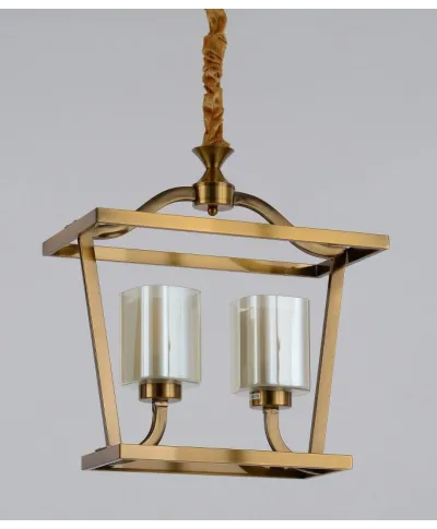 Lampa wisząca - Mosiężna Loft Atlanta W2