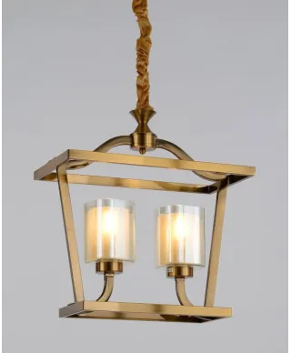 Lampa wisząca - Mosiężna Loft Atlanta W2