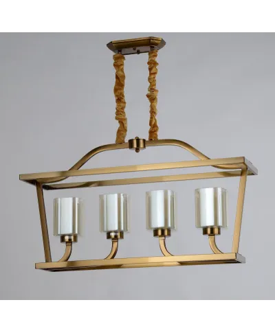 Lampa wisząca - Mosiężna Loft Atlanta W4