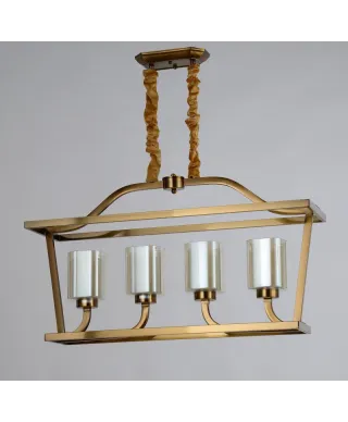 Lampa wisząca - Mosiężna Loft Atlanta W4