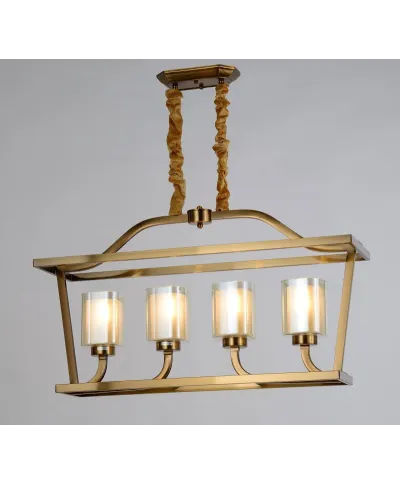 Lampa wisząca - Mosiężna Loft Atlanta W4