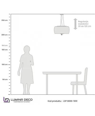 Lampa wisząca - Nowoczesna Chromowana Tosso D50