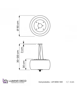 Lampa wisząca - Nowoczesna Chromowana Tosso D50