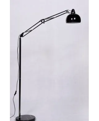 Lampa podłogowa - Stojąca - Czarna Rigorria