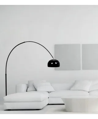 Lampa podłogowa - Czarna - Stojąca - Azurro C1