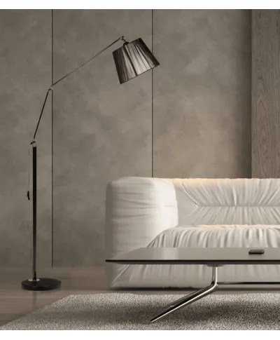 Lampa podłogowa - Stojąca - Czarna Prizze