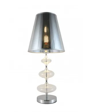 Lampka nocna - Srebrna lampa stołowa Veneziana