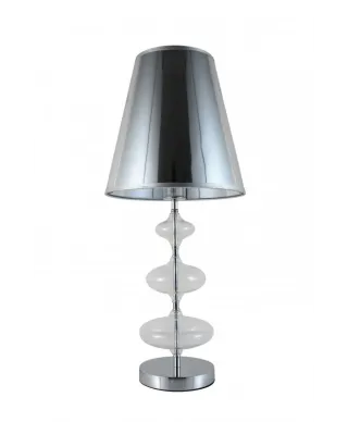 Lampka nocna - Srebrna lampa stołowa Veneziana