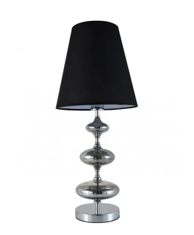 Lampka nocna - Czarna lampa stołowa Veneziana