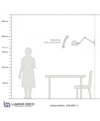 Lampa ścienna - Kinkiet Loft Mosiądz - Glum W2