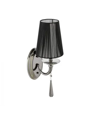Lampa na ścianę - Kinkiet Czarny - Fabione W1