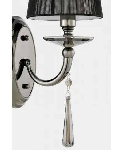 Lampa na ścianę - Kinkiet Czarny - Fabione W1