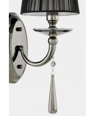 Lampa na ścianę - Kinkiet Czarny - Fabione W1