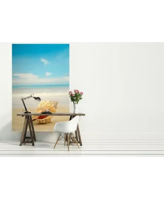 Fototapeta na ścianę - Muszla na plazy - 115x175 cm
