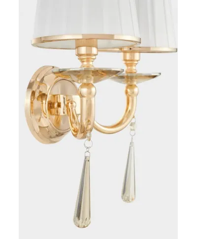 Lampa ścienna - Kinkiet złoty - Fabione W2