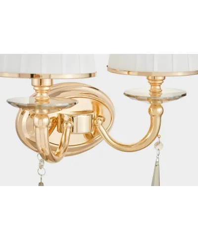 Lampa ścienna - Kinkiet złoty - Fabione W2