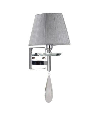 Lampa ścienna - Kinkiet Klasyczny Kryształowy Chrom - Valentina W1