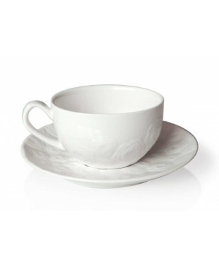 Filiżanka ze spodkiem - porcelanowa - Rose 270 ml - Affek Design