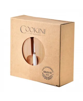 Cukiernica z łyżeczką - Ceramiczna - Okrągła - 14,7x6cm