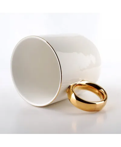 Kubek porcelanowy - Grace - Biały - 350ml