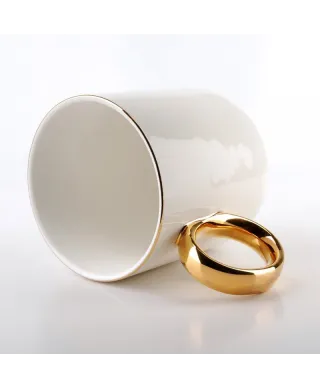 Kubek porcelanowy - Grace - Biały - 350ml