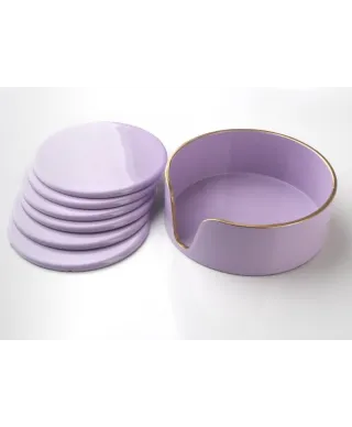 Komplet podstawek pod kubki - 6 sztuk - BLANCHE COLOURS