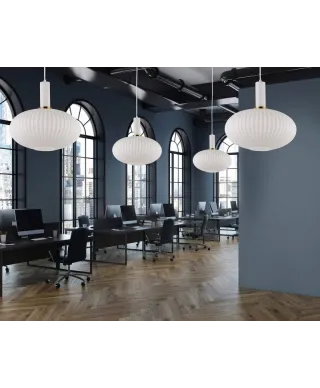 Lampa wisząca - Biała LOFT Flori