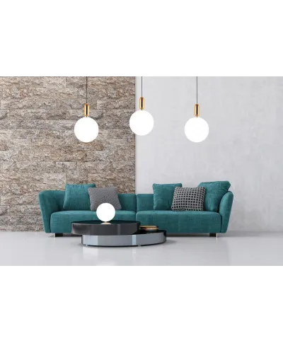 NOWOCZESNA LAMPA WISZĄCA BIAŁA ORITO GOLD D30