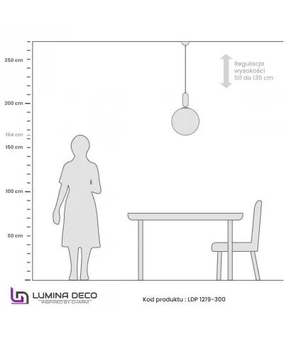 NOWOCZESNA LAMPA WISZĄCA BIAŁA ORITO GOLD D30