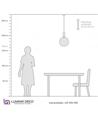 NOWOCZESNA LAMPA WISZĄCA BIAŁA ORITO GOLD D30