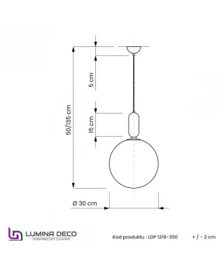 NOWOCZESNA LAMPA WISZĄCA BIAŁA ORITO GOLD D30