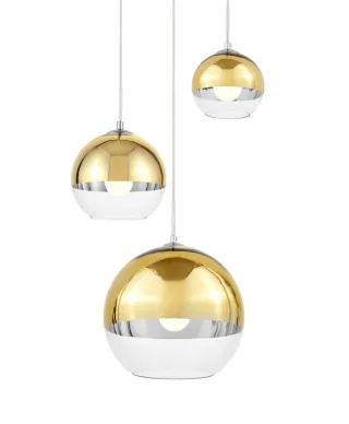 Lampa wisząca - Nowoczesna Potrójna - Złota - Veroni Trio
