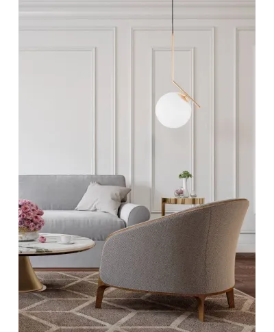 Lampa wisząca - Biała Sorento D20