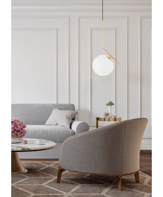 Lampa wisząca - Biała Sorento D20