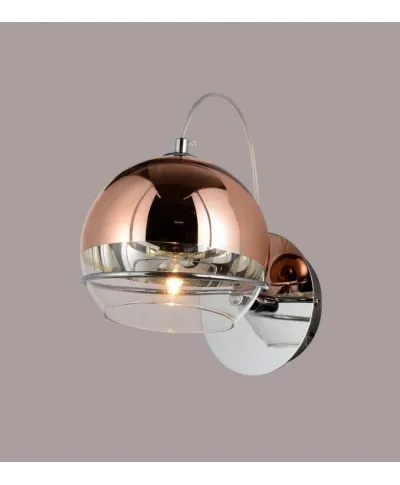 Kinkiet - Lampa ścienna - Różowo Złota - Veroni W1