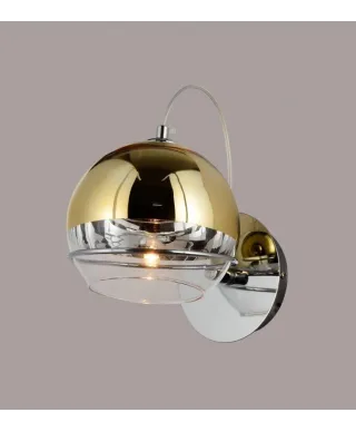 Kinkiet - Lampa ścienna - Złota - Veroni W1