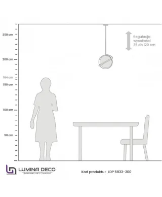 Lampa wisząca do jadalni - Biała Signia D30