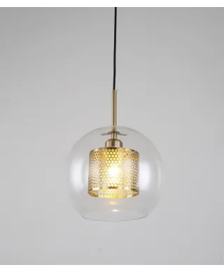 Lampa wisząca - Nowoczesna Pontina Brass