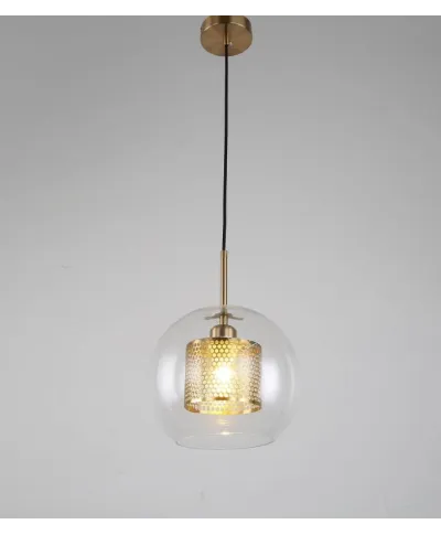 Lampa wisząca - Nowoczesna Pontina Brass