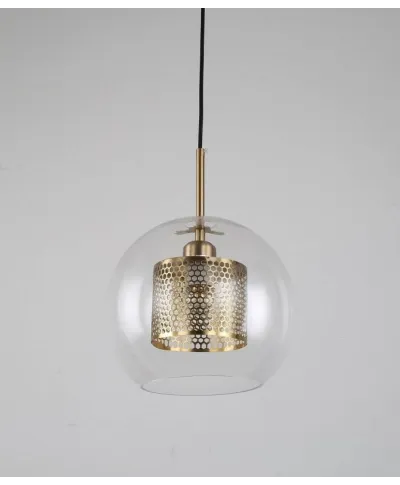 Lampa wisząca - Nowoczesna Pontina Brass