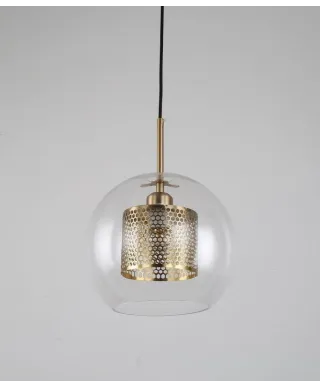Lampa wisząca - Nowoczesna Pontina Brass