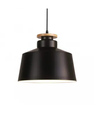 Nowoczesna lampa wisząca - Czarna - Levanti D30