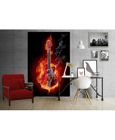 Fototapeta na ścianę - Ognista gitara - 115x175 cm