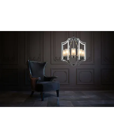 Lampa wisząca - Chromowana Loft Vigatto W8