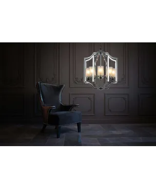 Lampa wisząca - Chromowana Loft Vigatto W8