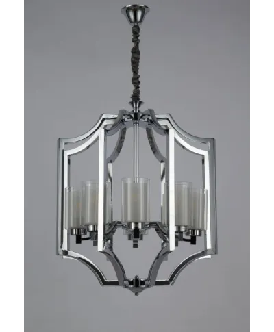 Lampa wisząca - Chromowana Loft Vigatto W8